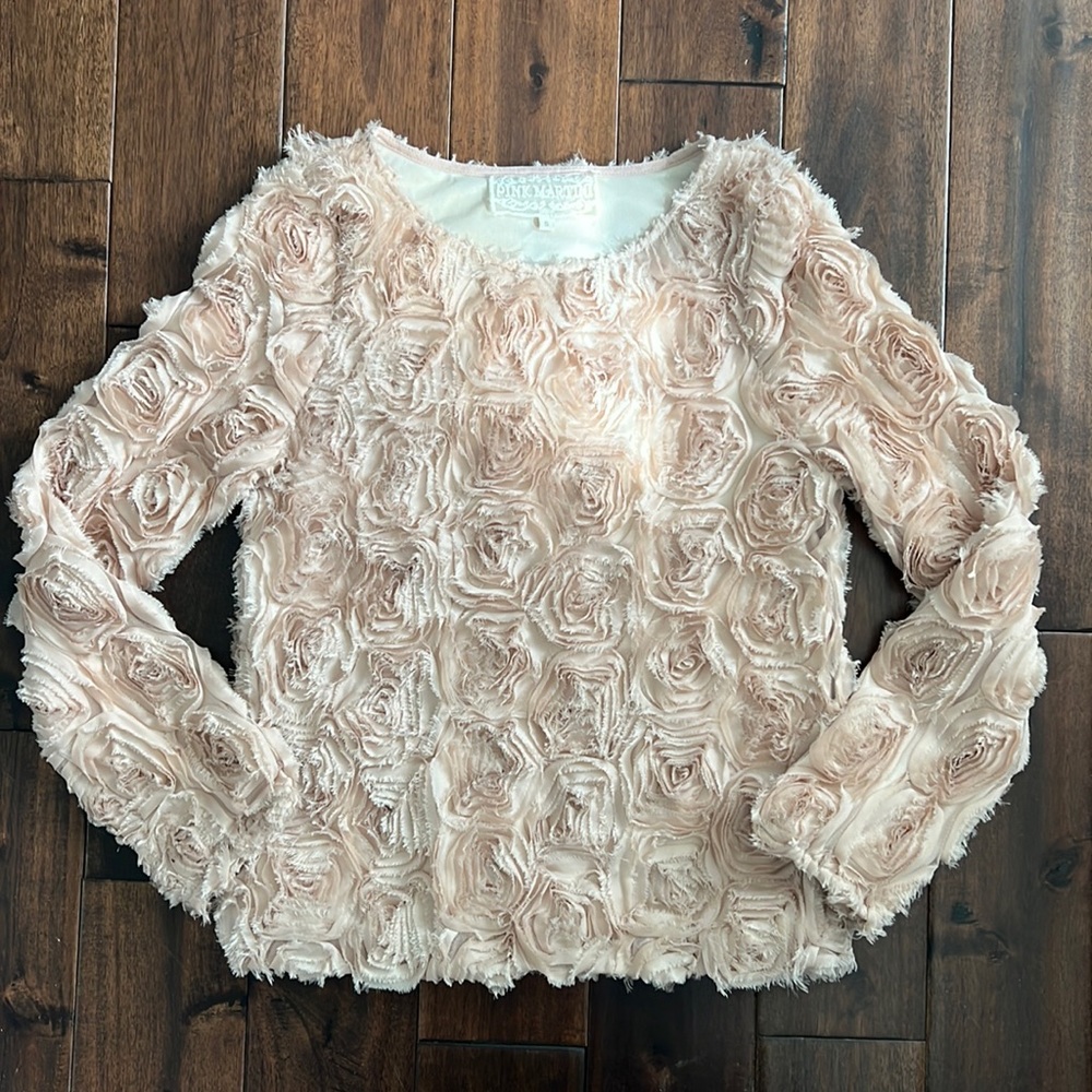Pink Martini Textured Blouse